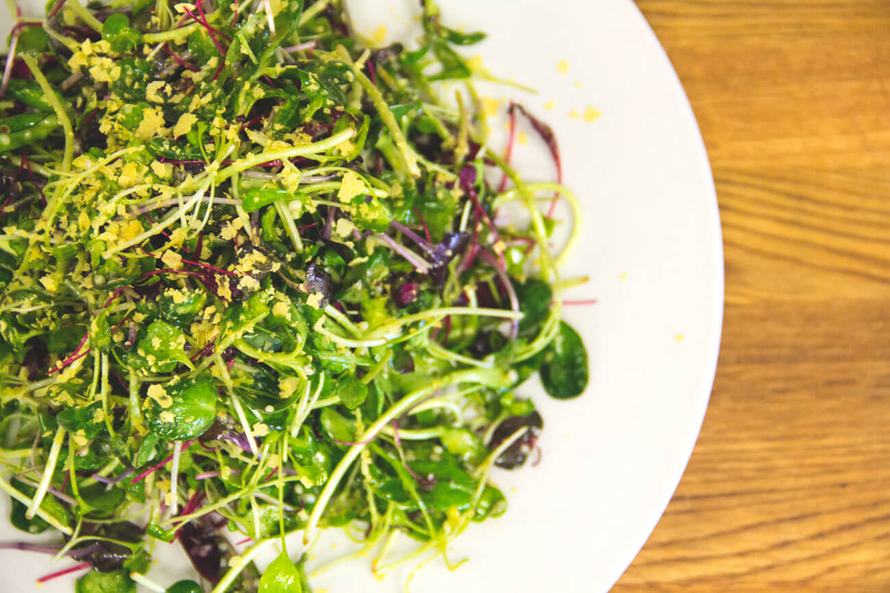 Receta para hacer con microgreen de rábano