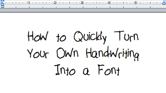 How to Quickly Turn Your Own Handwriting into a Font