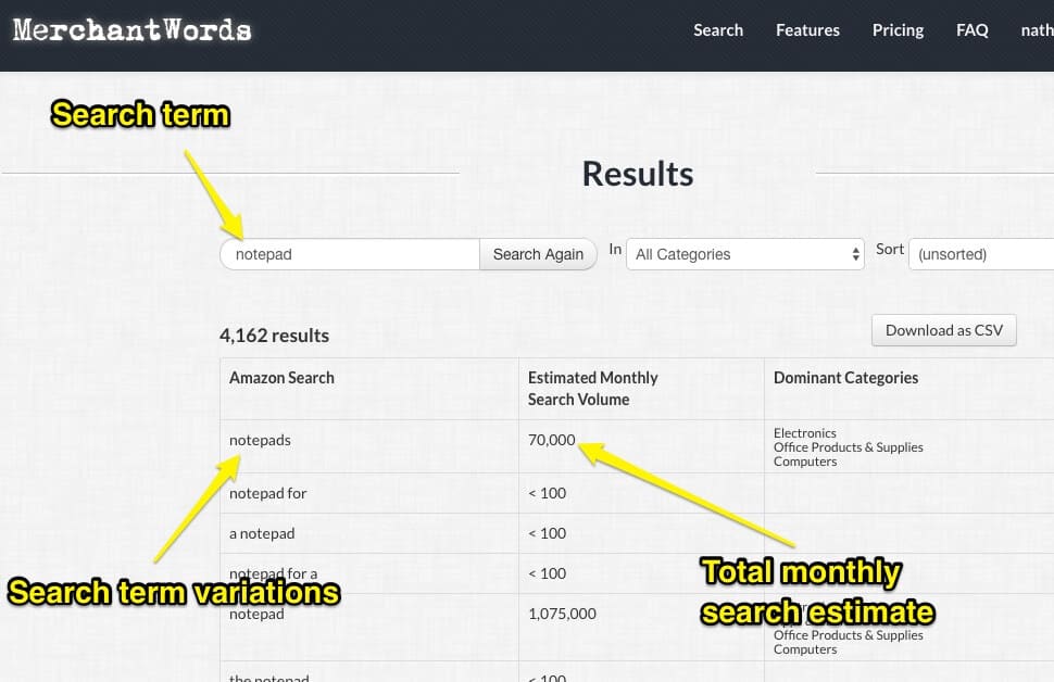 How to Use Merchantwords to find the Best Amazon Keywords