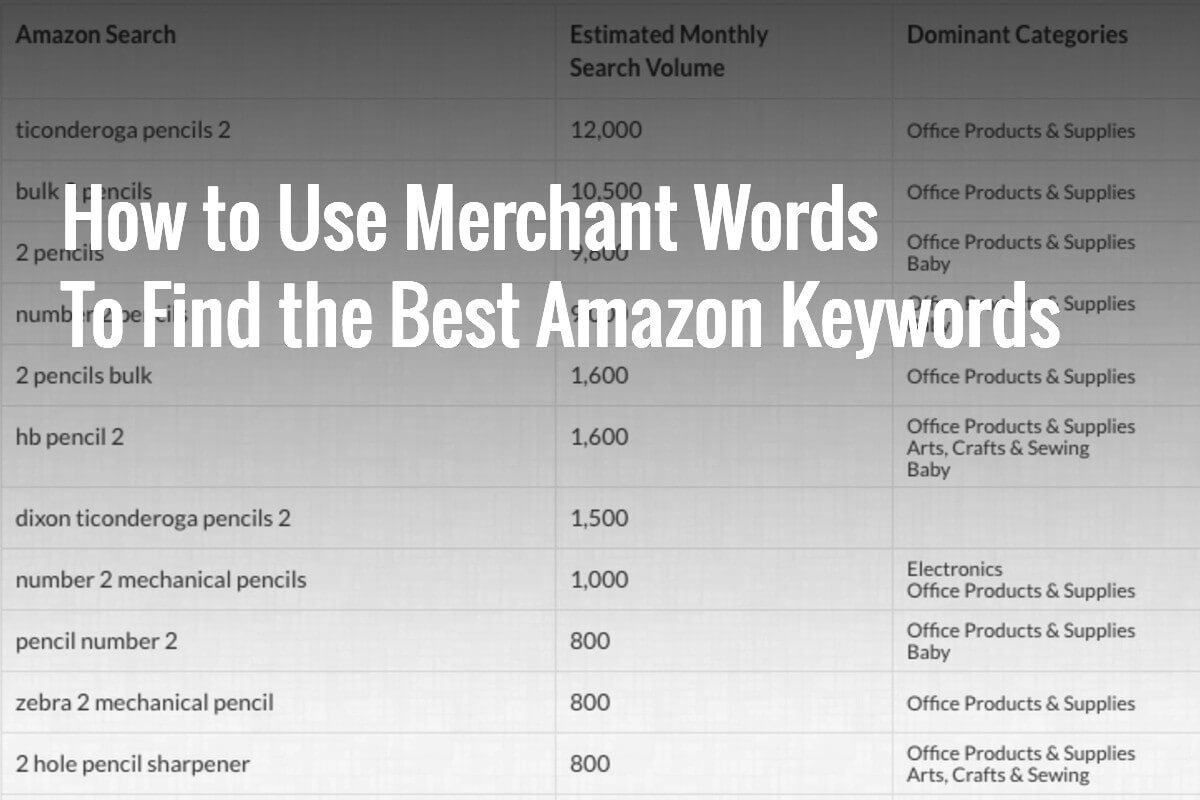 How to Use Merchantwords to find the Best Amazon Keywords