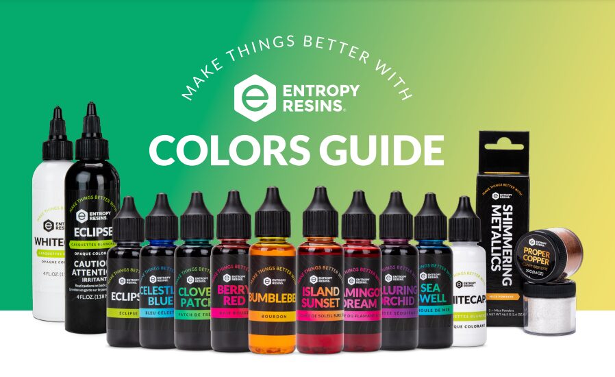 Adding Colors to Epoxy Resin Entropy Resins