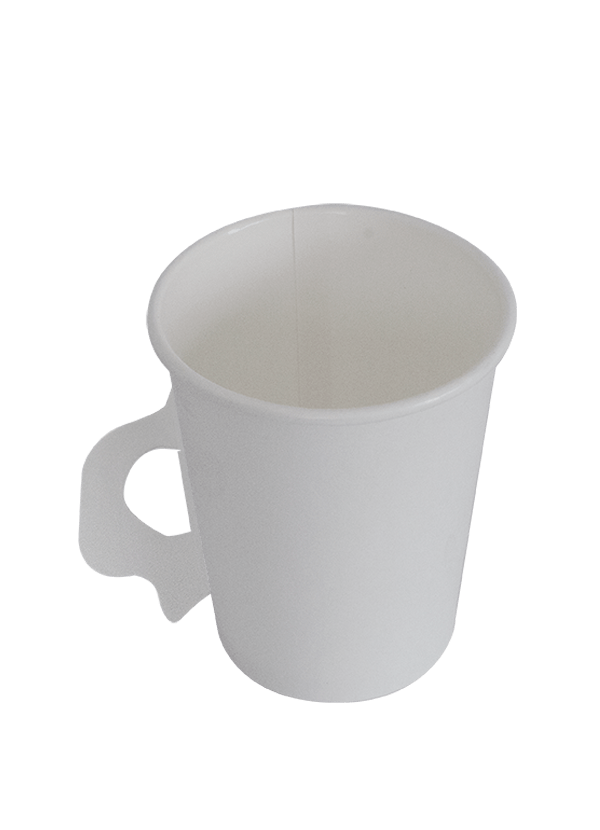 Vaso blanco con asa 8 oz. Para bebida caliente Envases y Suministros