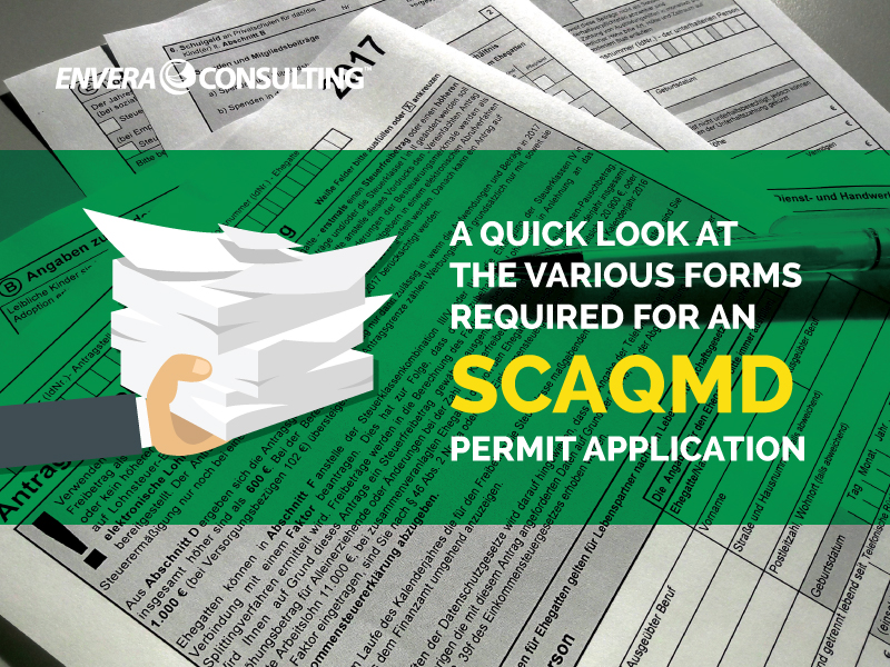 A Quick Look at the Forms Required for an SCAQMD Permit Application