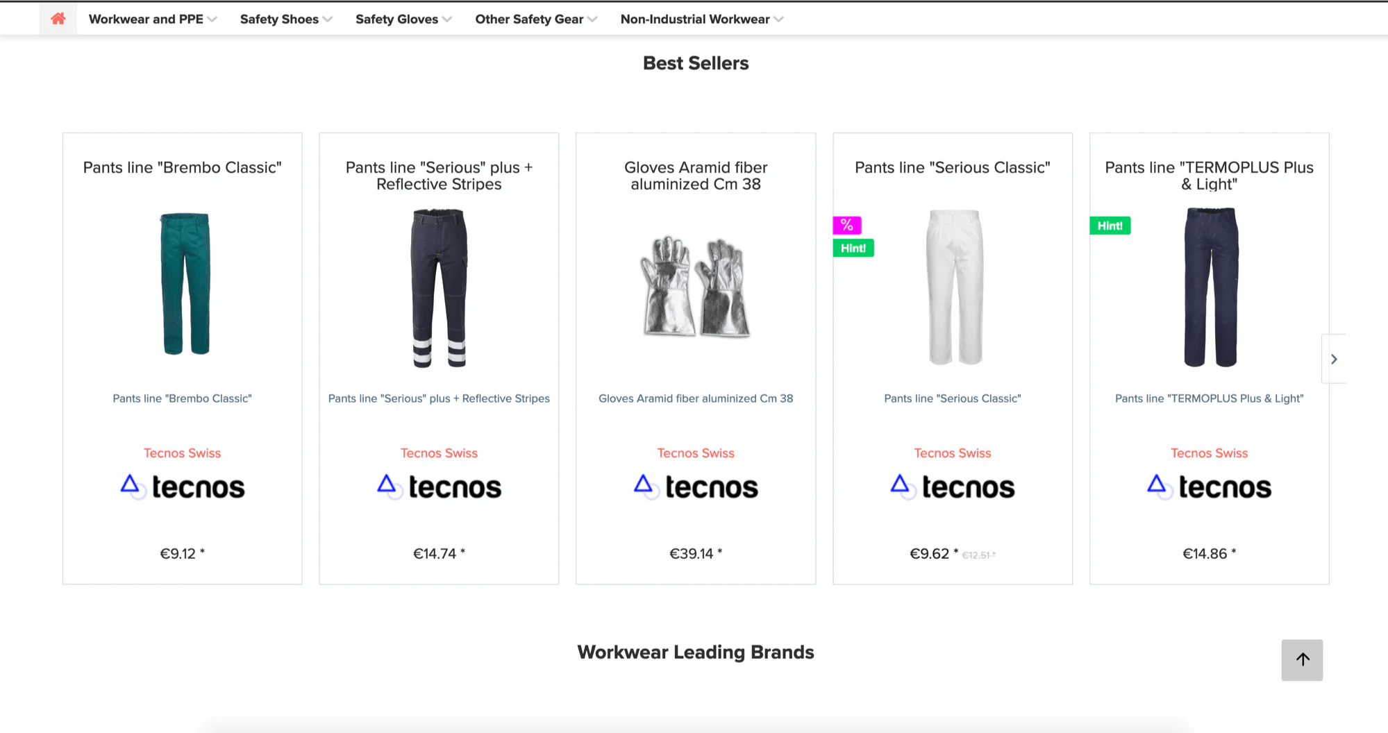Sito Commercio Elettronico Envestis services