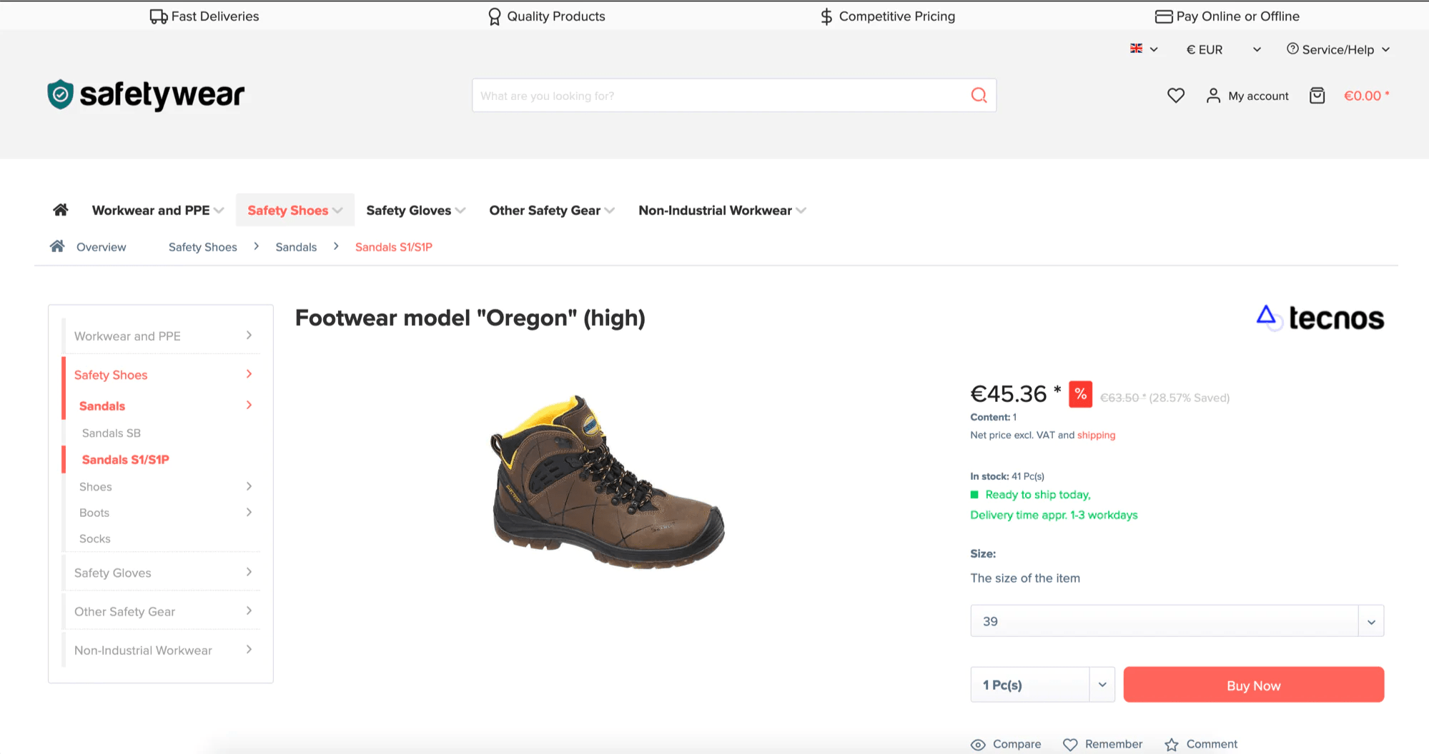 Sito Commercio Elettronico Envestis services