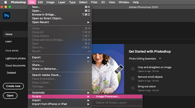 How To Batch Resize Images In Photoshop