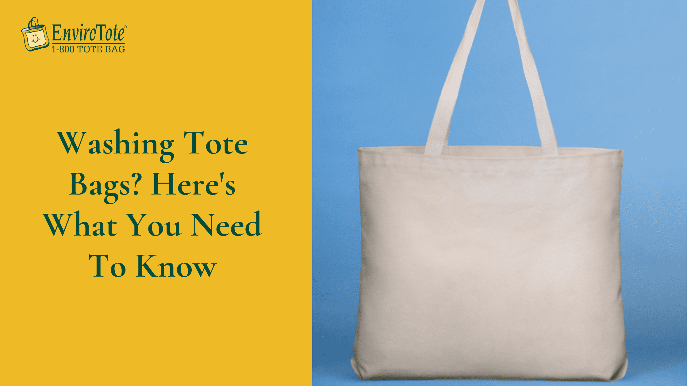 Washing Tote Bags? Here's What You Need To Know! EnviroTote Custom