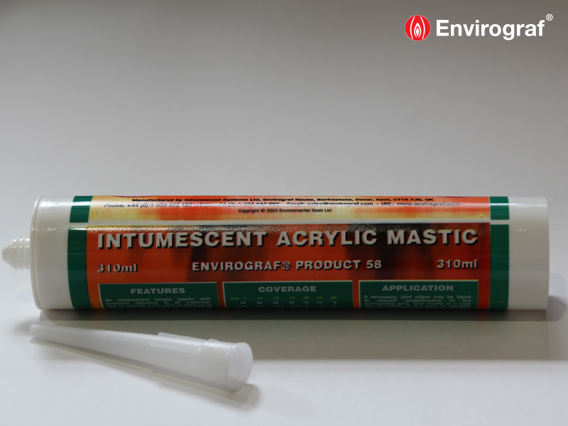 Intumescent Acrylic and Acoustic Mastic Envirograf