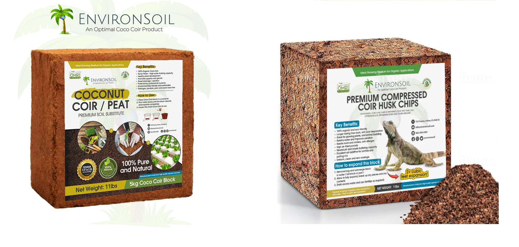 SHOP EnvironSoil Coco Coir / Coco Peat Premium Soil Substitute