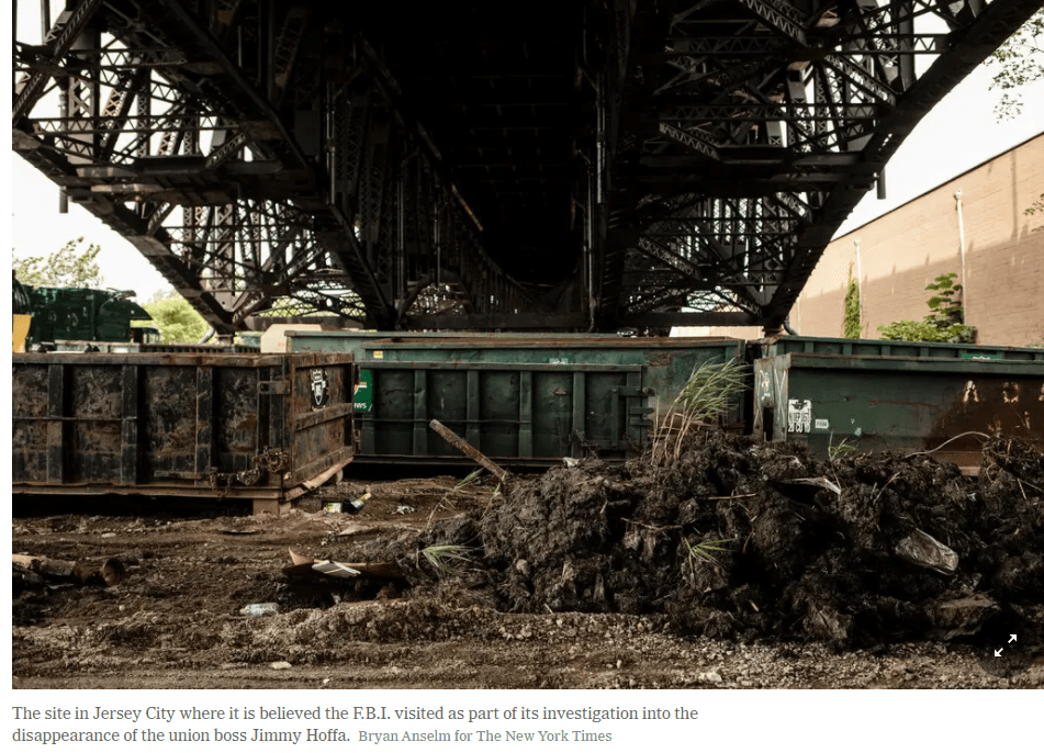 Not again! FBI searches New Jersey landfill for Jimmy Hoffa remains