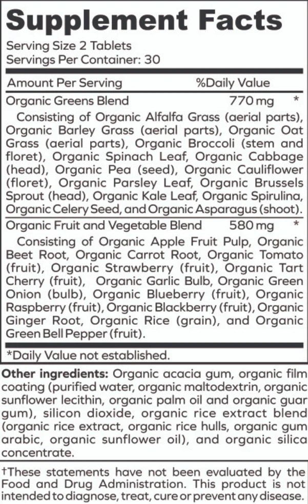 Green Fuel Organic Greens envitamin