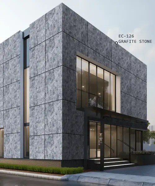 stone finish acp sheet for roof & wall in ahmedabad