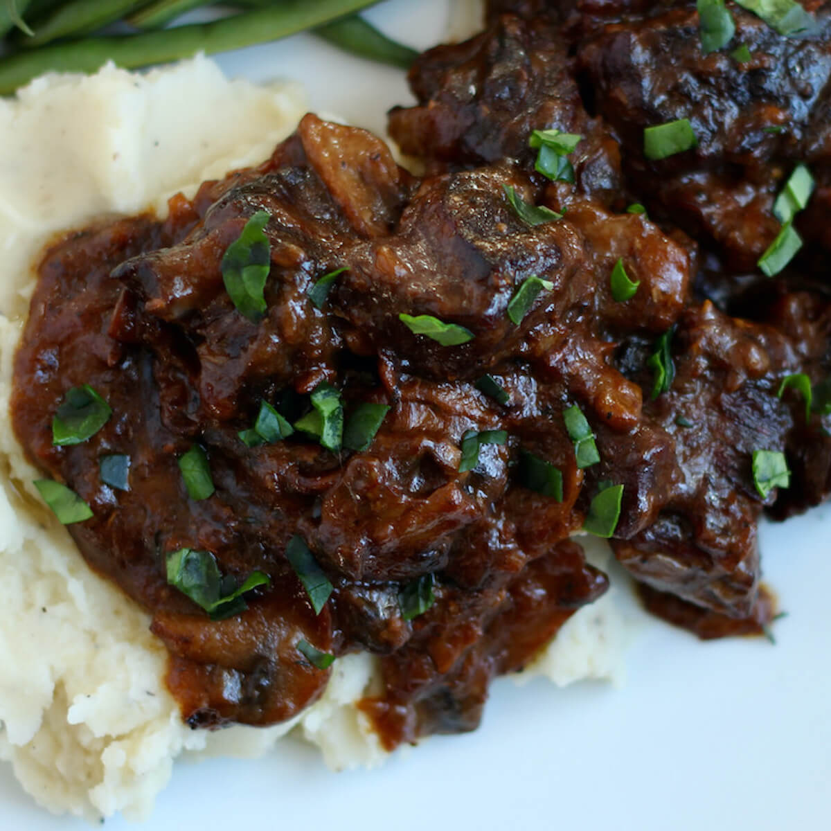 Braised Dutch Oven Steak with Mushroom Gravy Everyday Homemade
