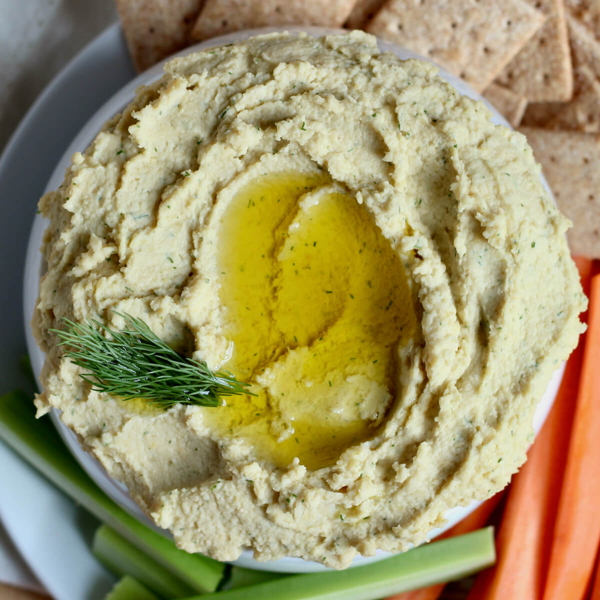 Easy Homemade Lemon Dill Hummus Everyday Homemade