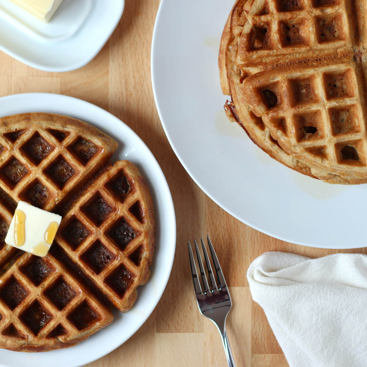 Crispy Buttermilk Oat Flour Waffles (GlutenFree) Everyday Homemade