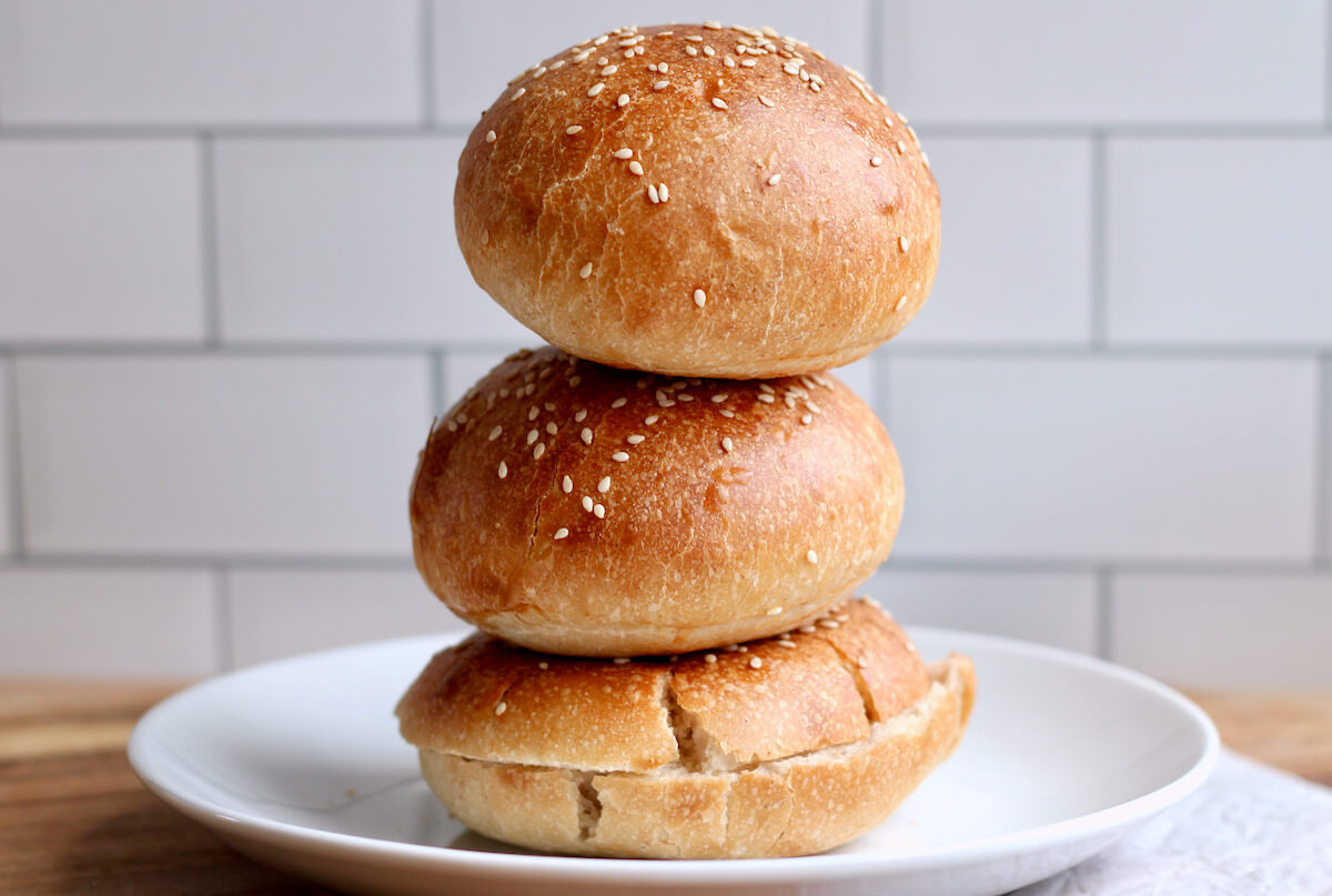 Sourdough Discard Hamburger Buns (No Yeast) Everyday Homemade
