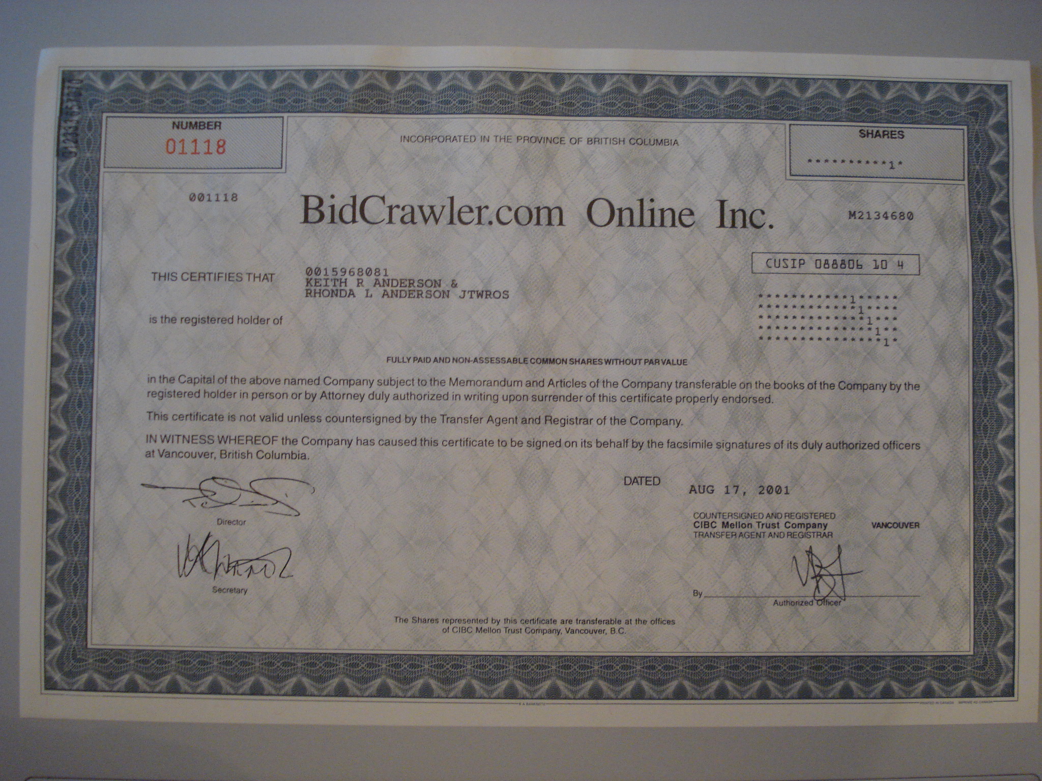 old stock and bond certificates for sale by eoldstocks