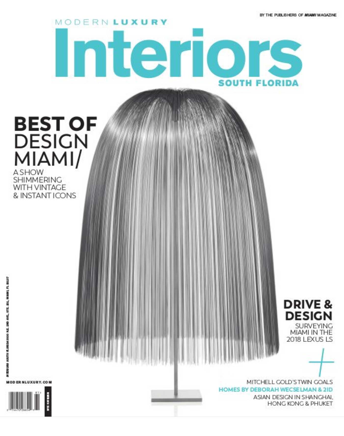 Modern Luxury Interiors Magazine Best of Design Eolo Designs
