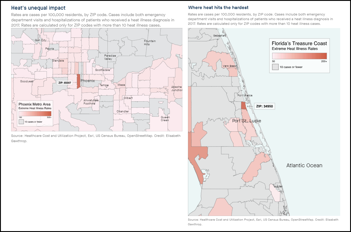 Downtown Phoenix Zip Code Dangerous Heat, Unequal Consequences Eos