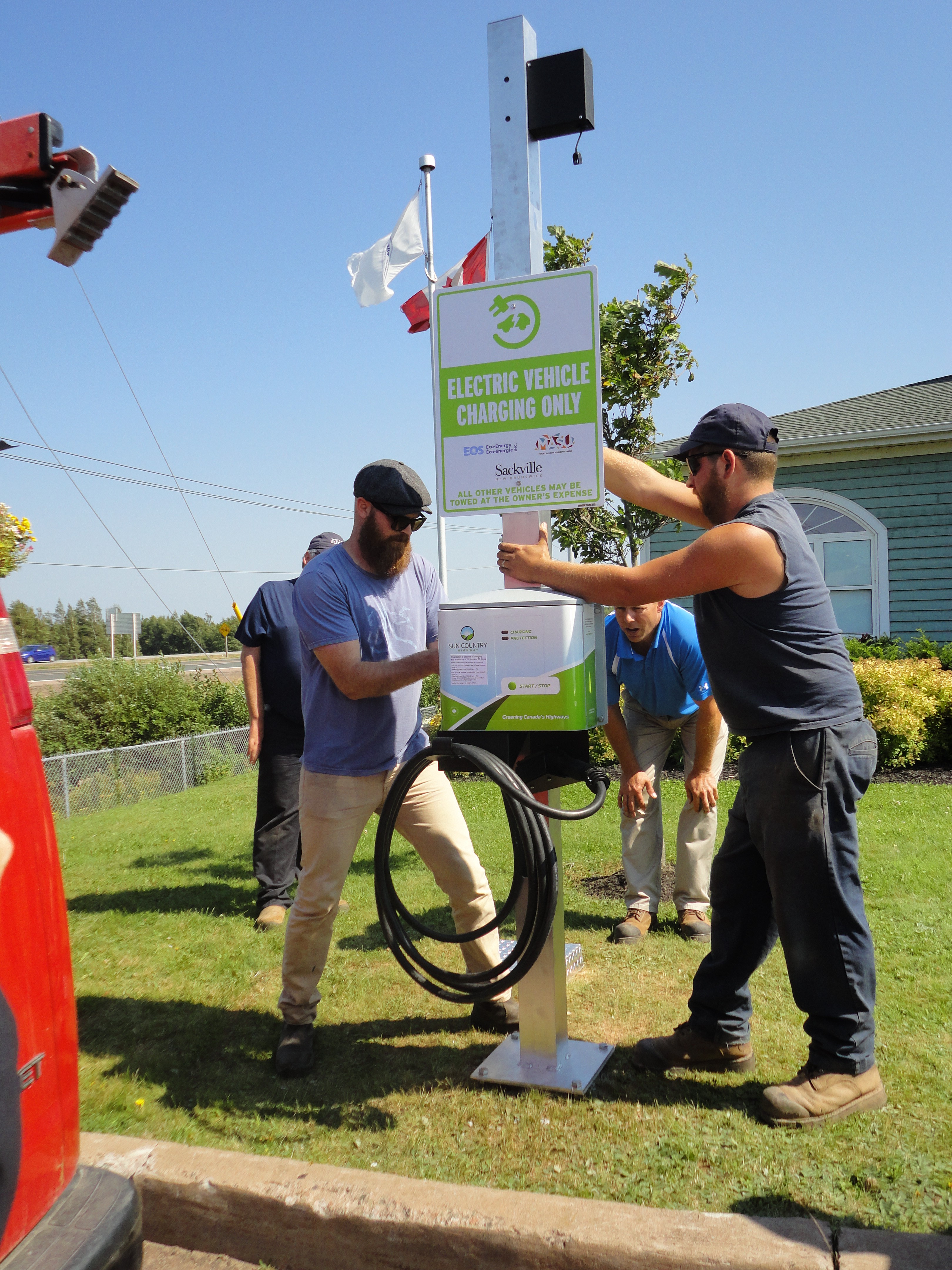 Sackville's Electric Vehicle Charging Station EOS EcoEnergy Inc.