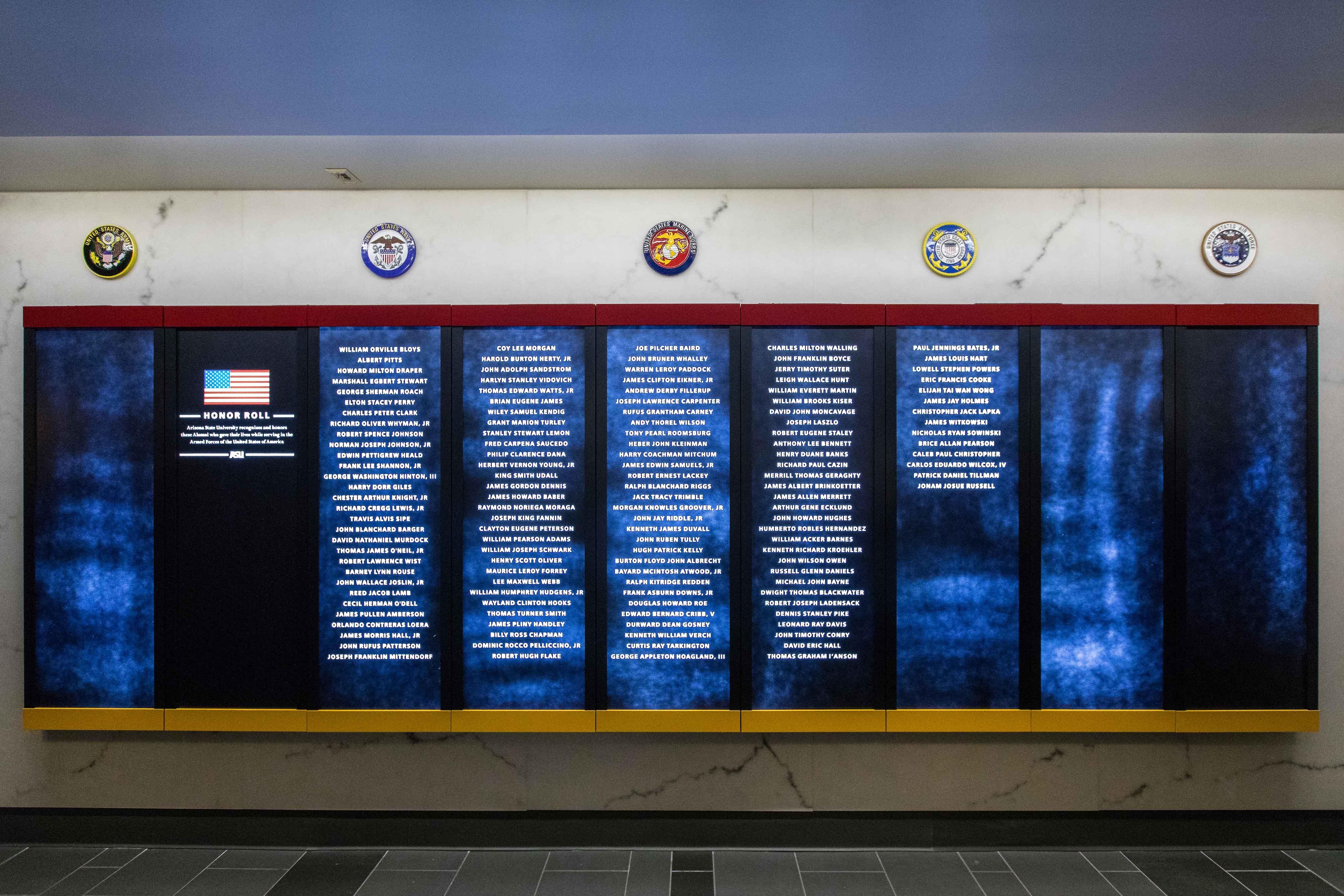 Veterans Memorial Wall Educational Outreach and Student Services