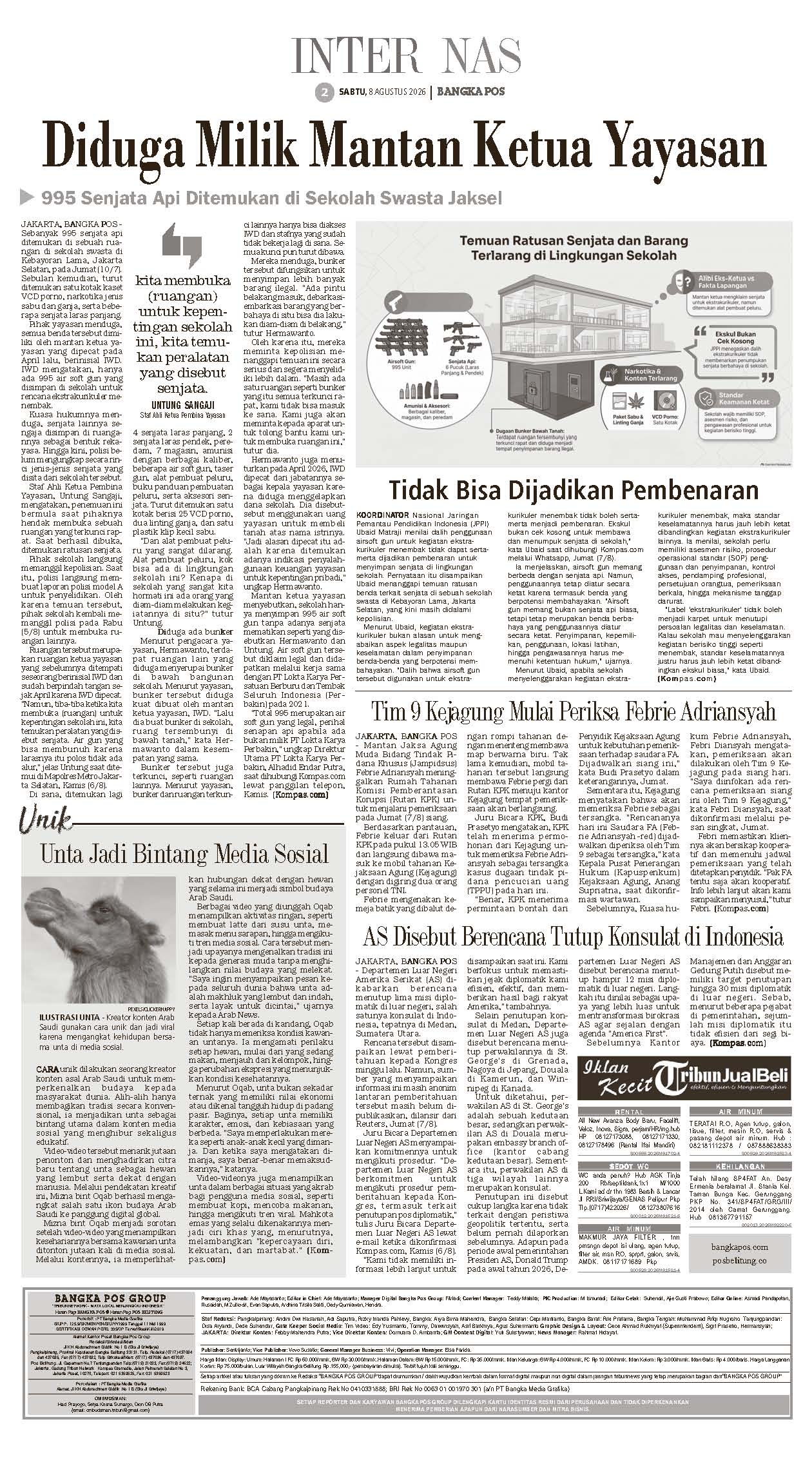 ePaper Koran Tribun Bangka Halaman 1