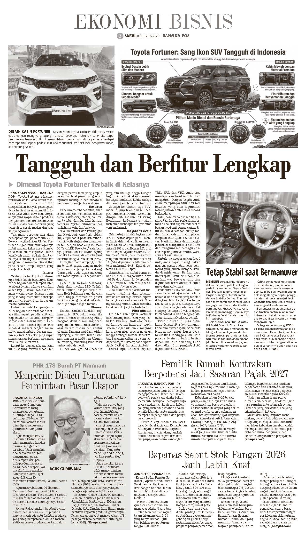 ePaper Koran Tribun Bangka Halaman 1