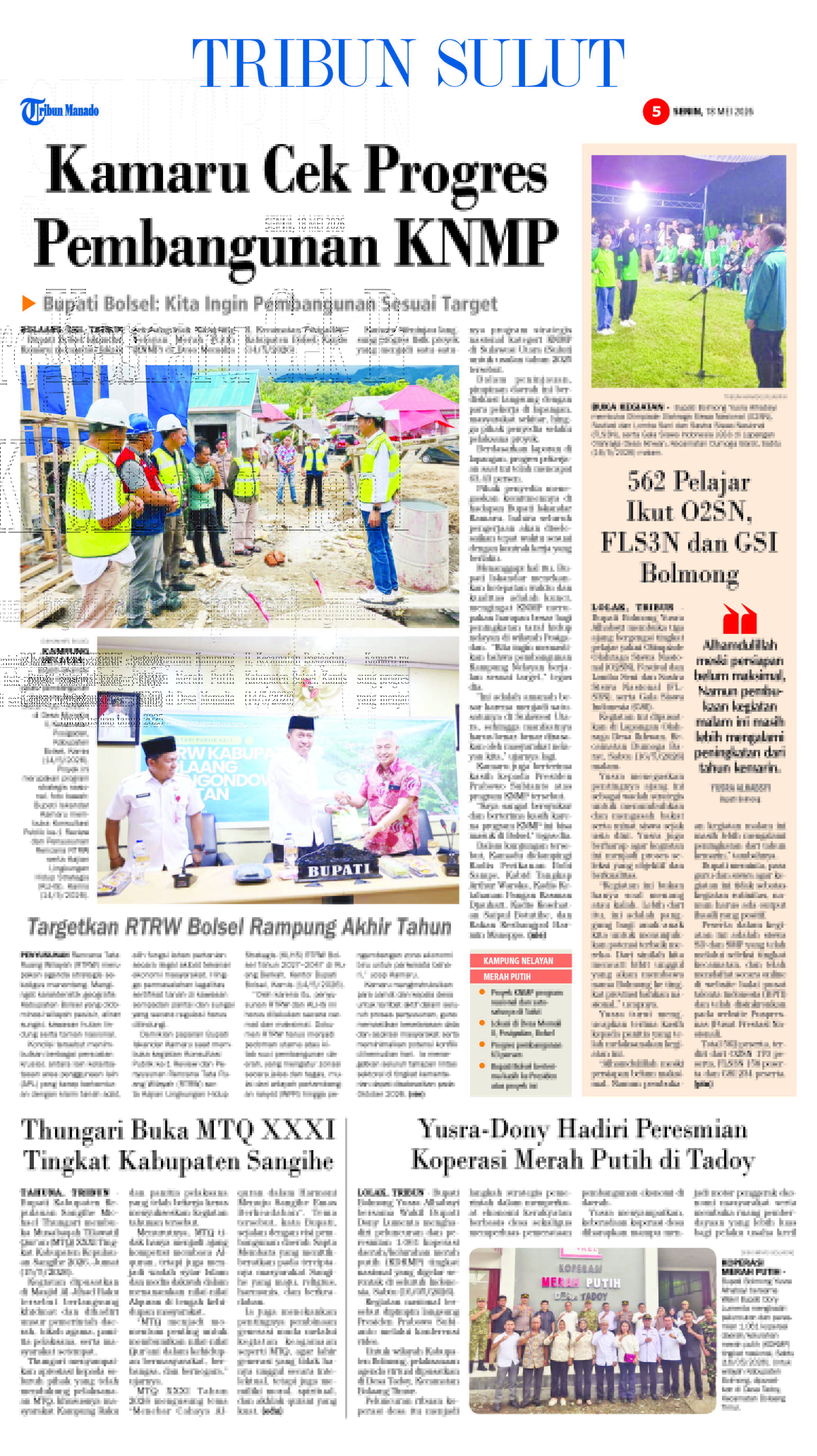 ePaper Koran Tribun Manado Halaman 1