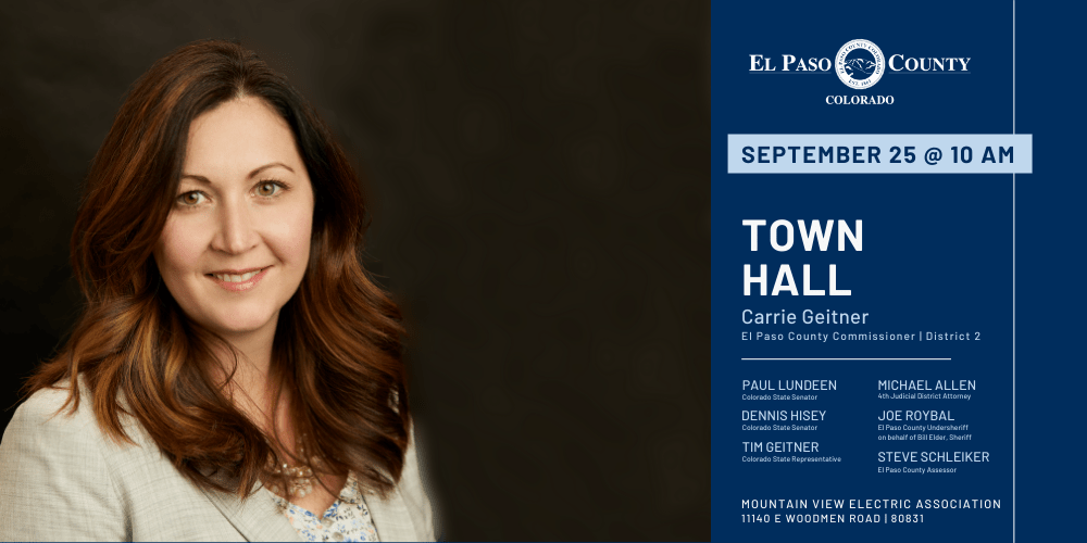 Public invited to Community Town Hall in eastern El Paso County with