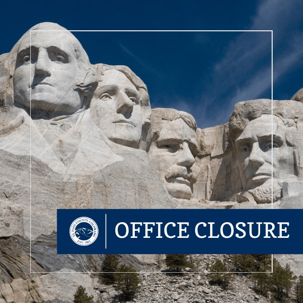 El Paso County Offices Closed February 19 in Observance of Presidents
