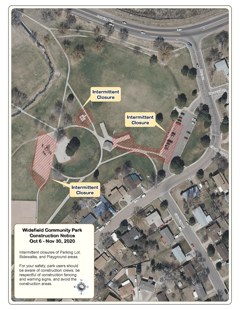Widefield Community Park Construction Project Underway El Paso County