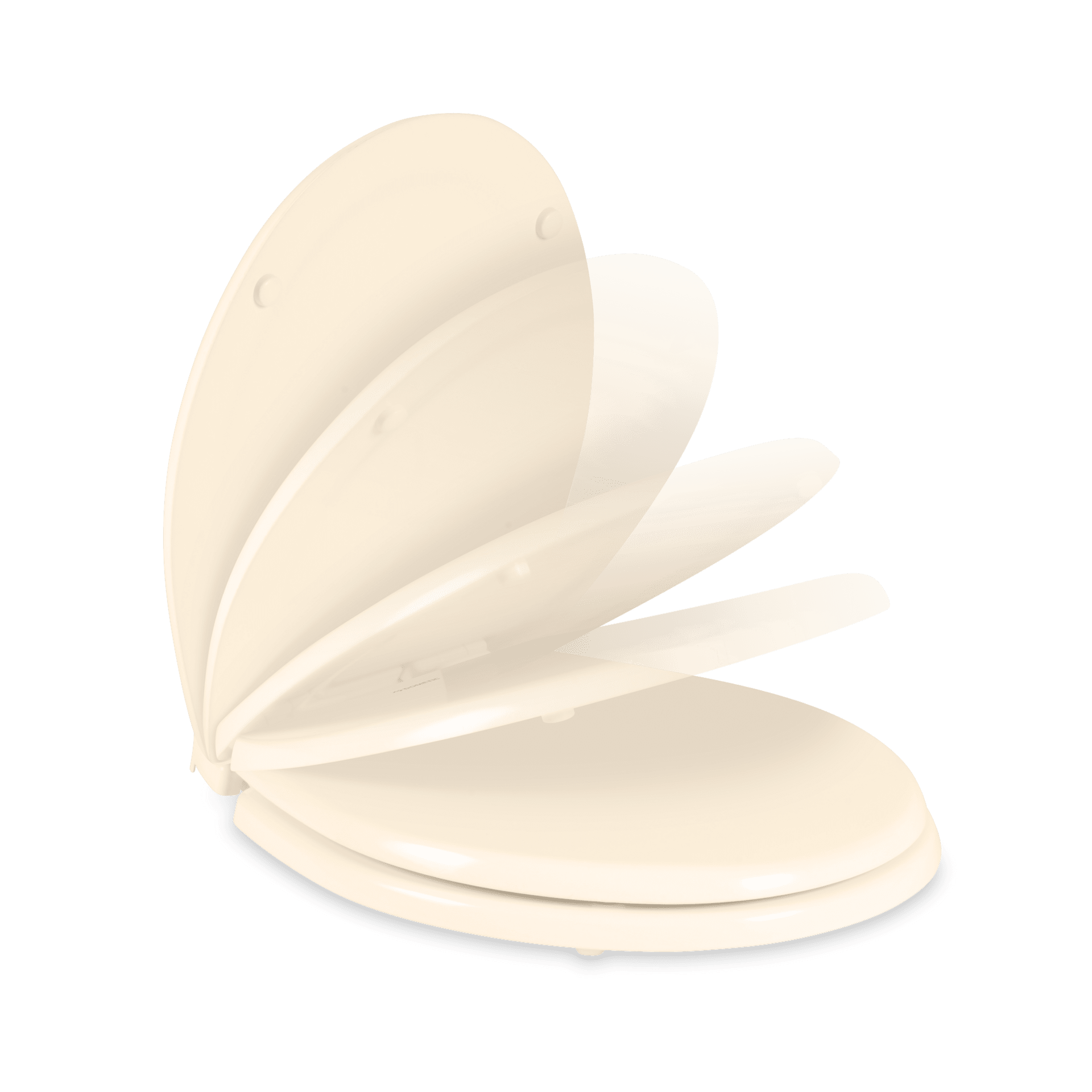 Dometic Slow Close Toilet Seat Wooden Seat (310 Round) Bone