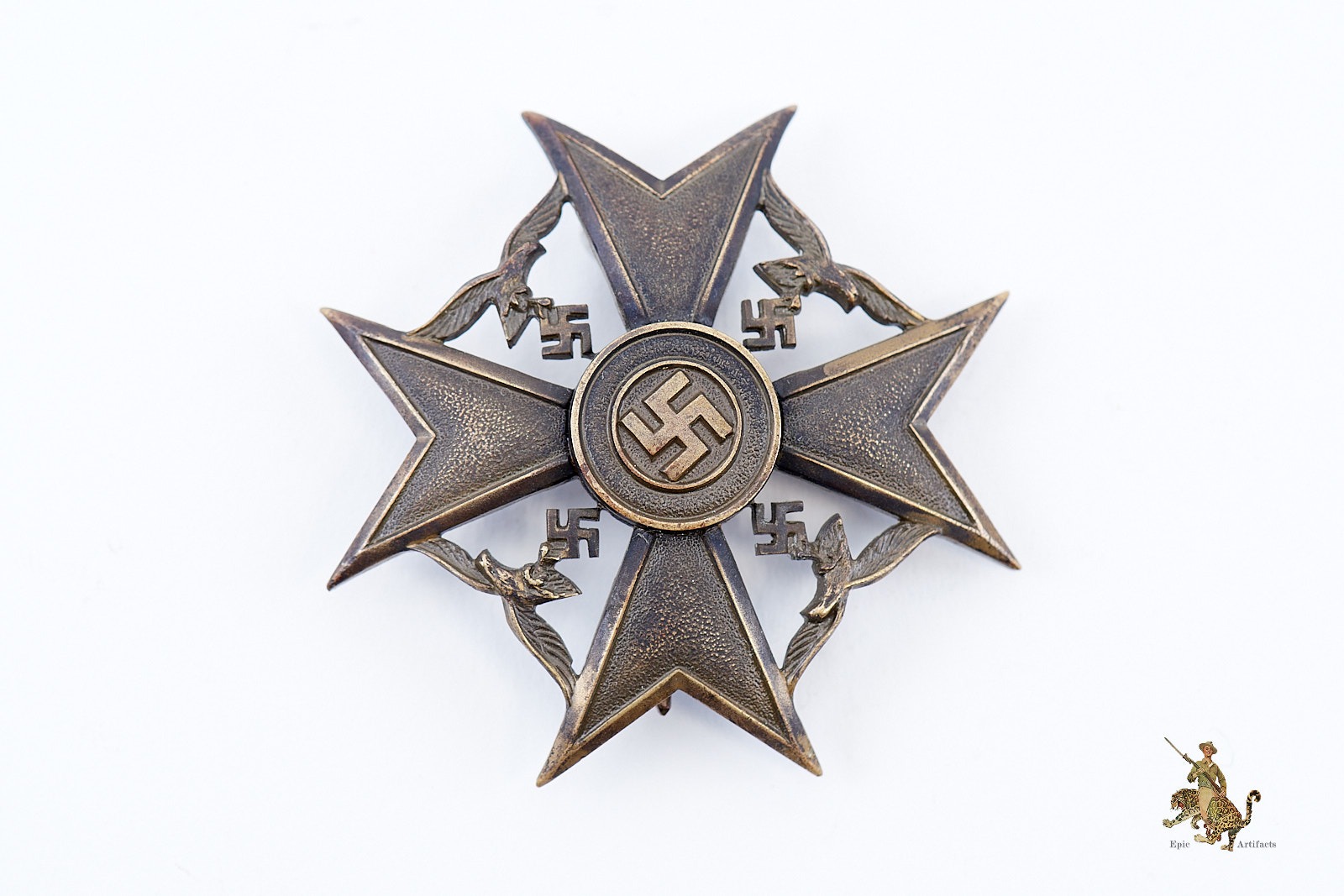 Early Spanish Cross in Bronze without Swords Epic Artifacts