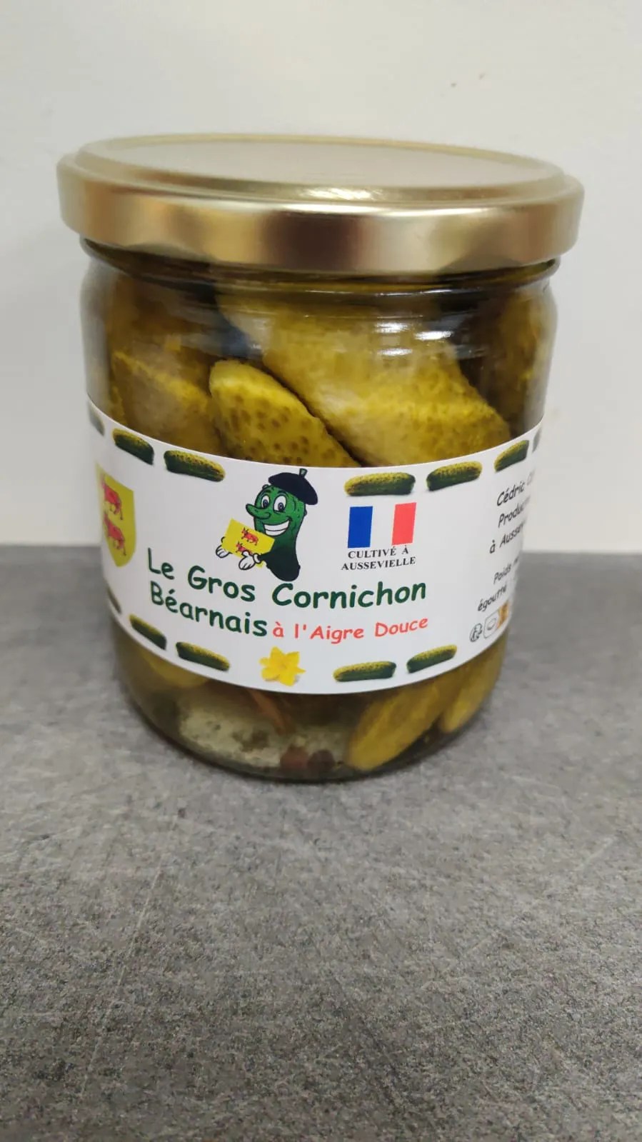 Le Gros cornichon Béarnais aigredoux L'Epicentre Paysan