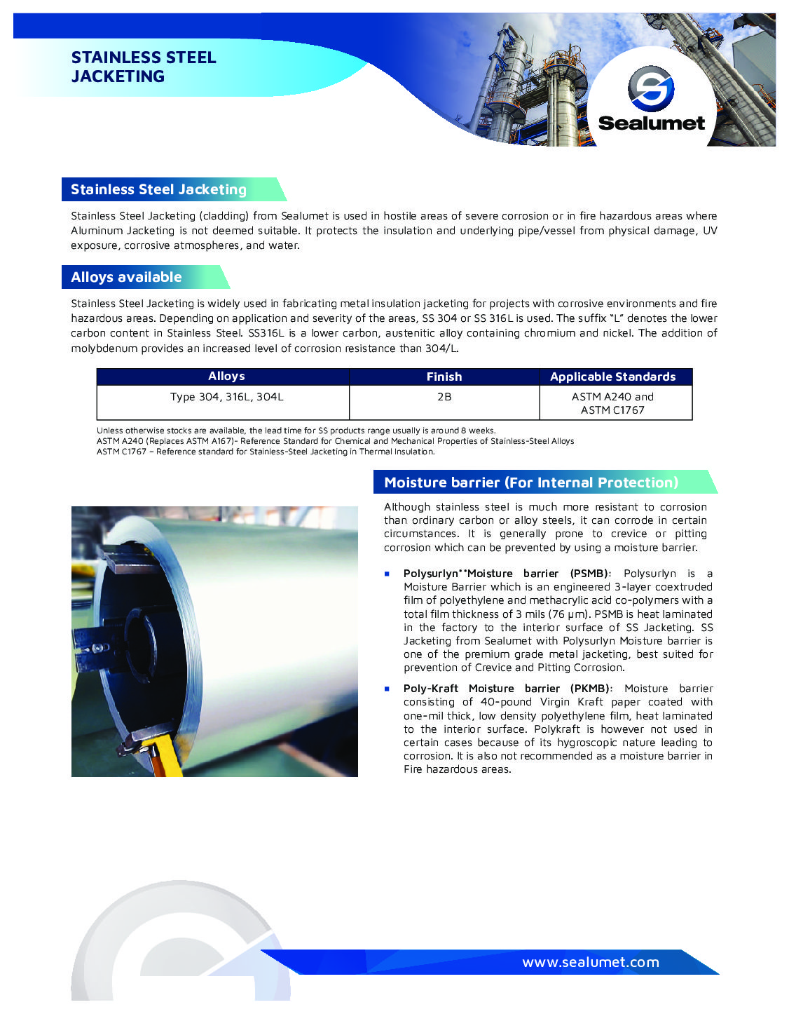 Stainless Steel Jacketing Epic Maintenance Limited