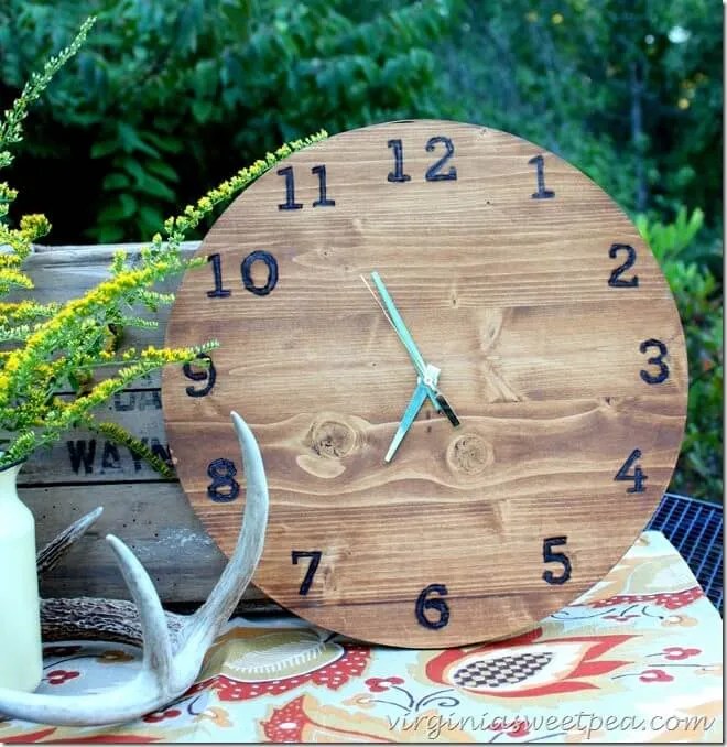 30 DIY Wood Clock Plans and Ideas You Can Build