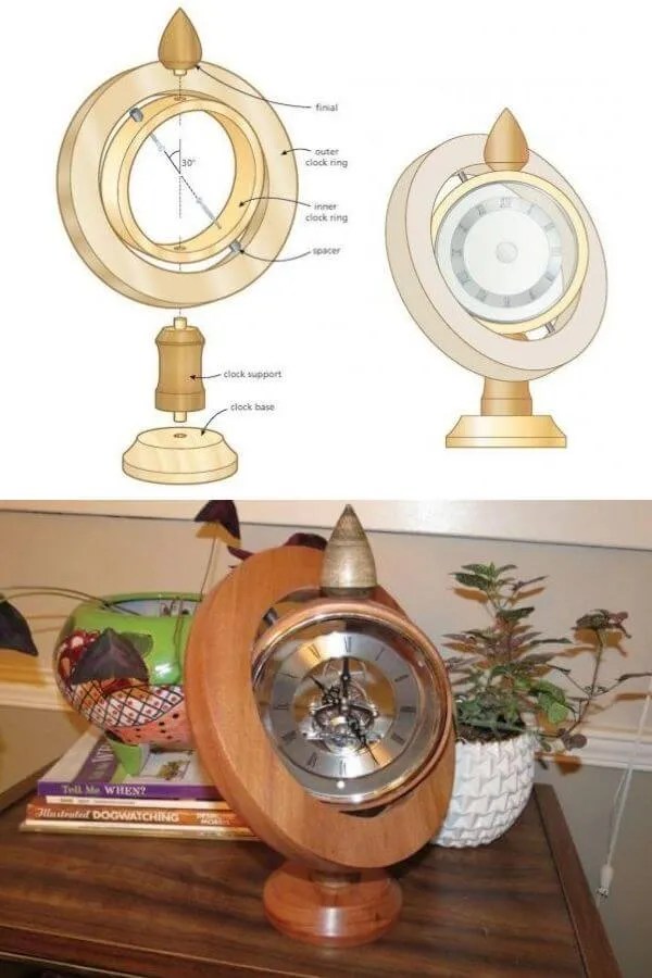 30 DIY Wood Clock Plans and Ideas You Can Build