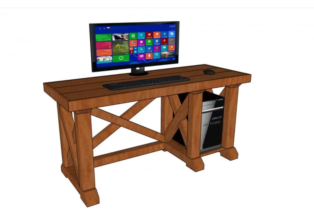 29 DIY Farmhouse Desk Plans You Can Build Epic Saw Guy
