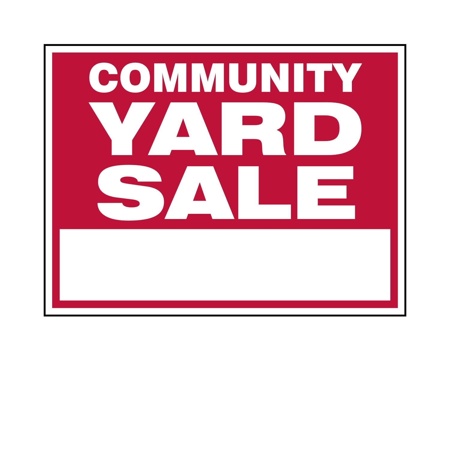 Community Yard Sale Epic Signs