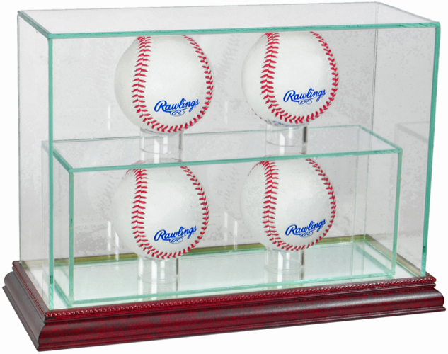 E76021 Perfect Cases "4 Baseball" Upright Display Cases