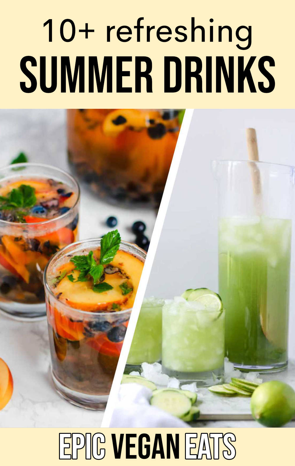 10+ Refreshing Vegan Summer Drinks Epic Vegan Eats