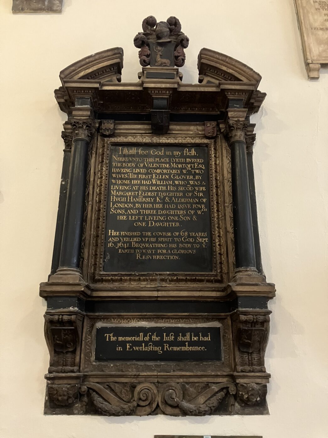 Mortoft, Valentine Virtues of the Dead