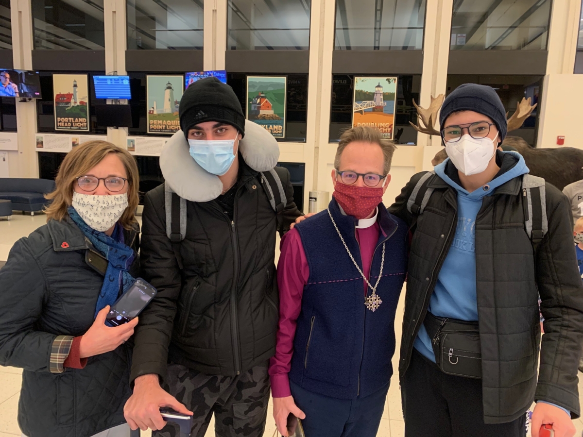 Lebanon’s Anglican archdeacon’s sons arrive in Maine, thanks to diocese