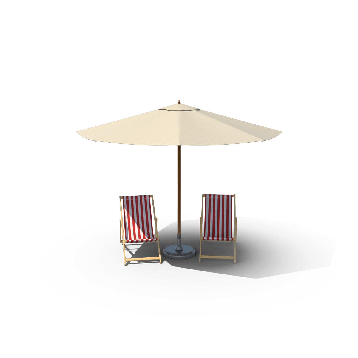 DECK CHAIRS WITH UMBRELLA Episode Life