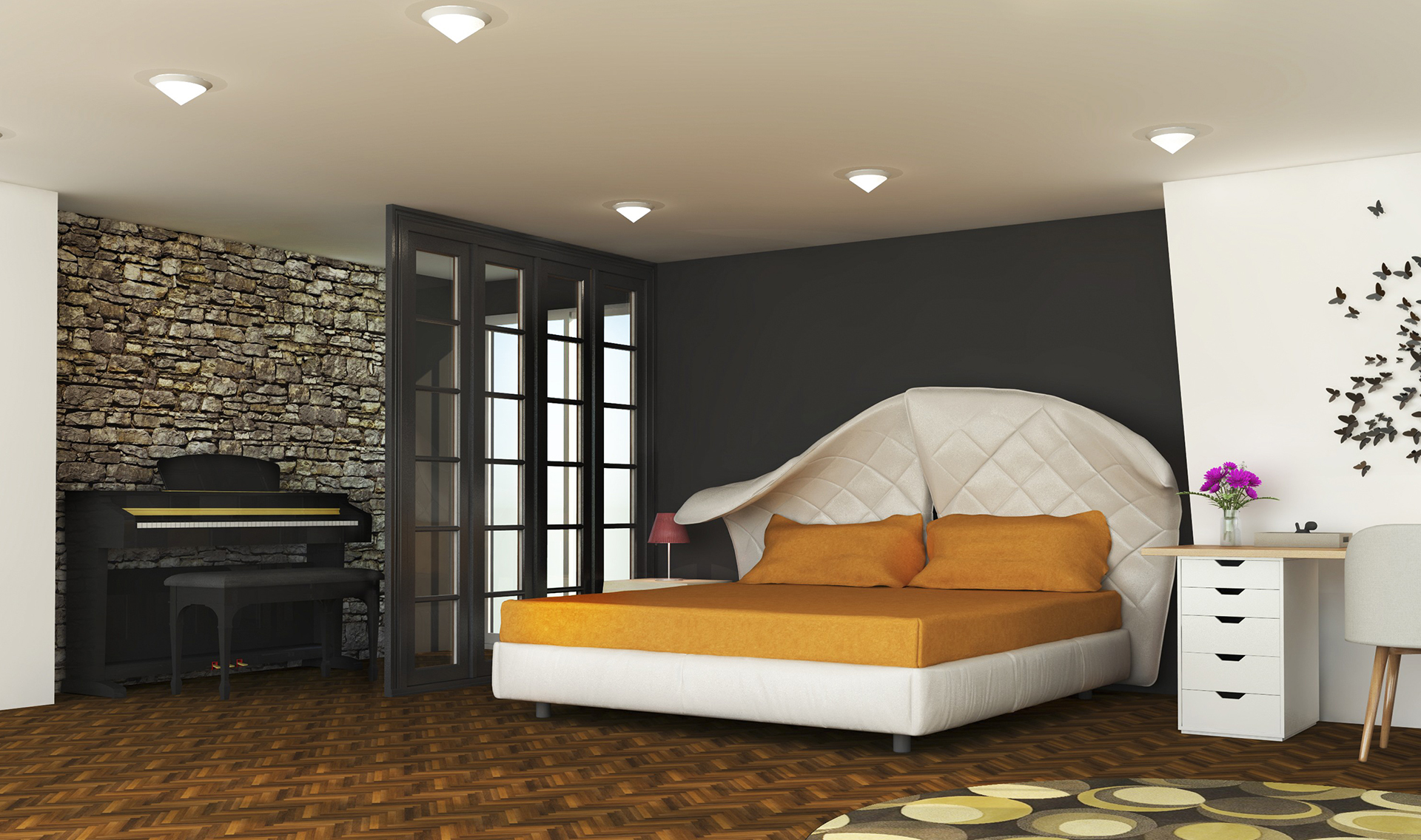 INT. BEDROOM PIANO DAY Episode Life