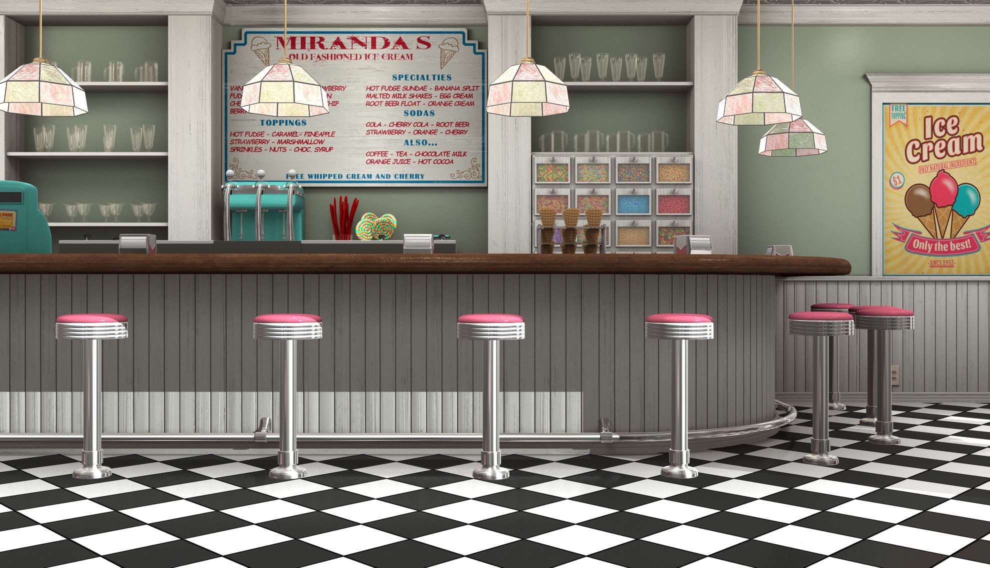 INT. ICE CREAM PARLOUR DAY Episode Life