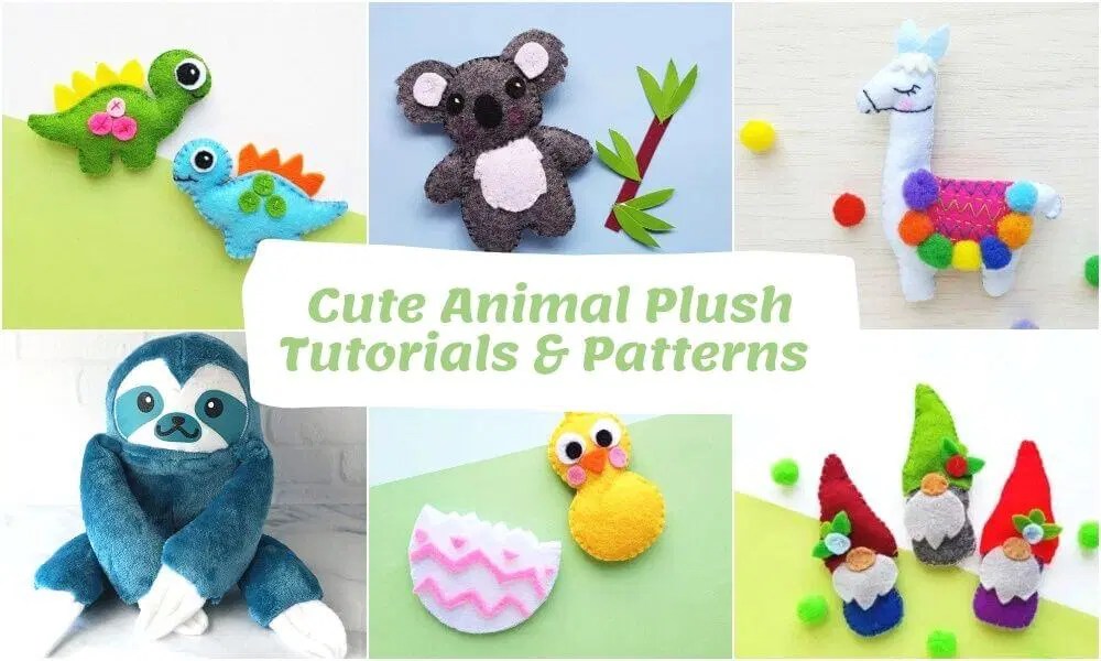 12 Free Stuffed Animal Plush Patterns with Easy DIY Tutorial The