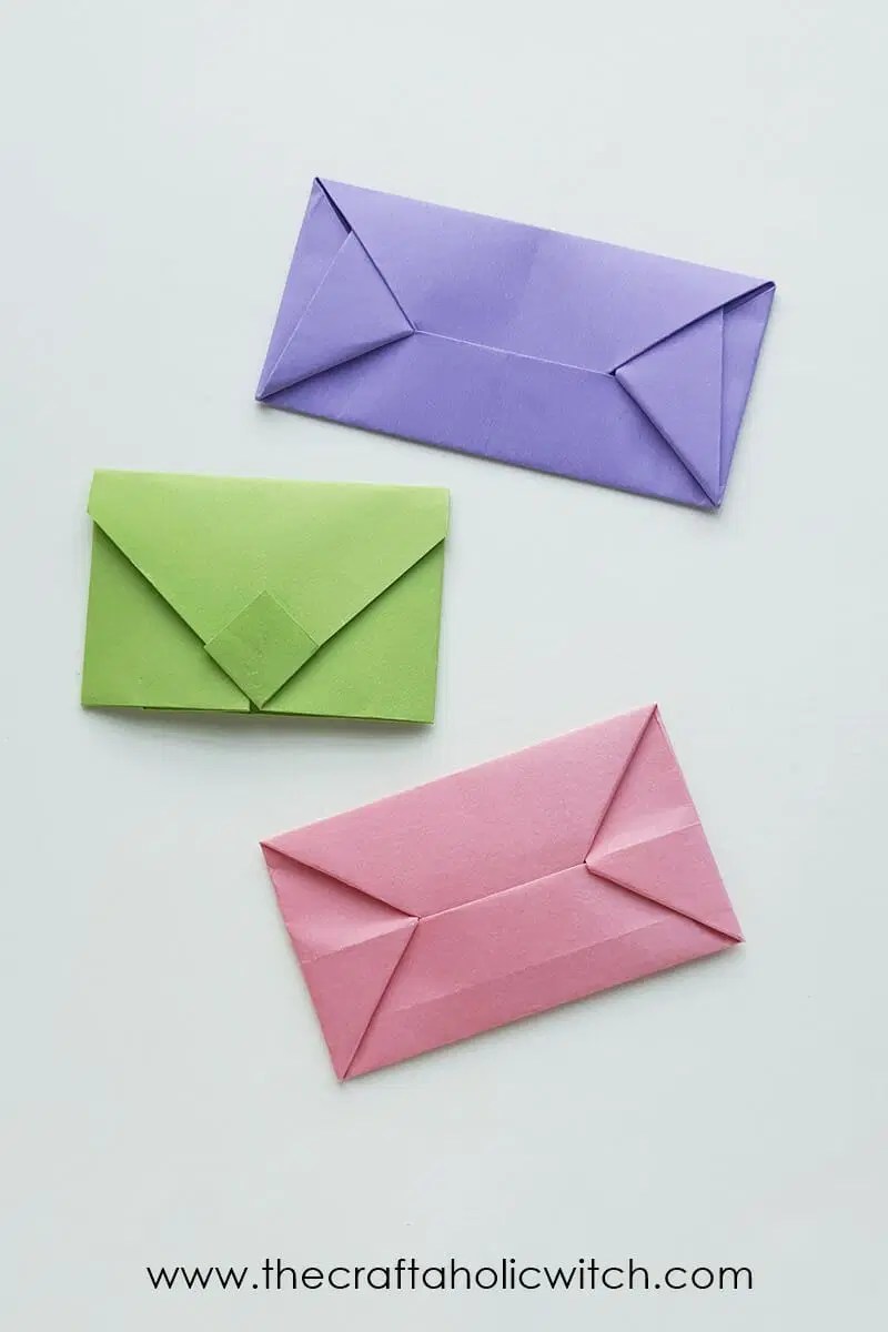 3 Easy Ways of Folding Origami Envelopes (NoGlue) + Video The