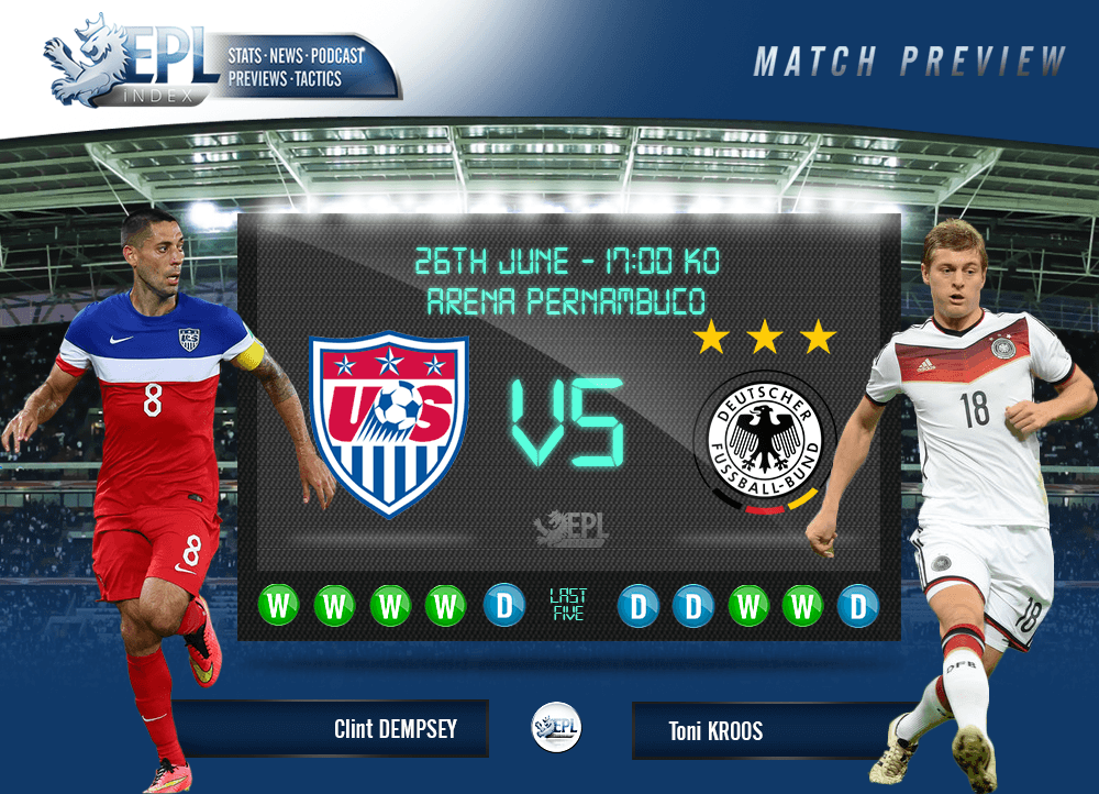 USA vs Germany Preview FIFA World Cup 2014 Group G EPL Index