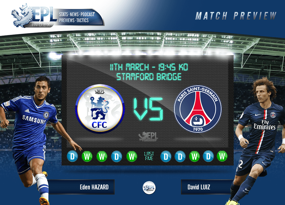 Paris St Germain vs Chelsea Champions League Preview